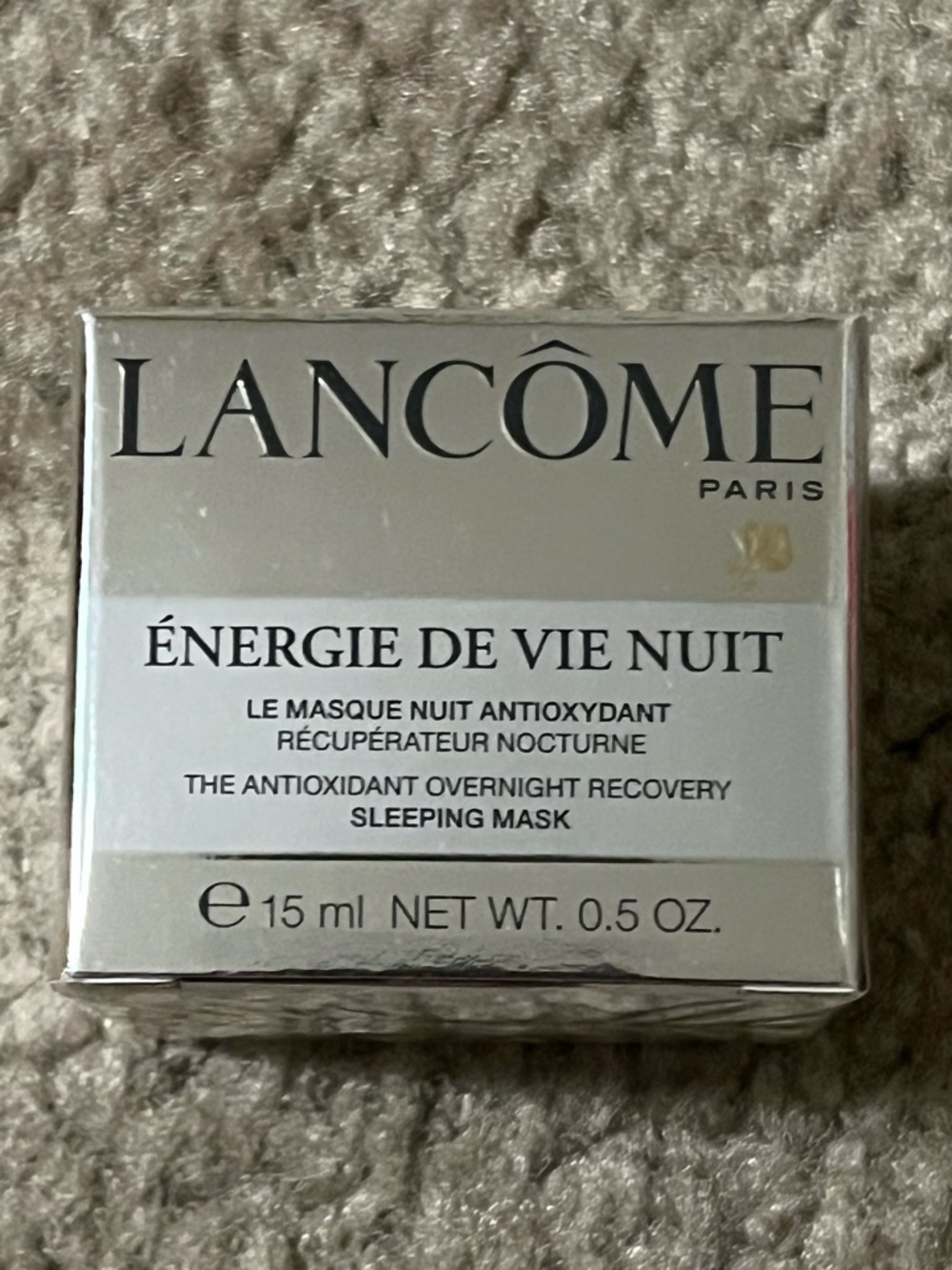LANCOME Energie DE VIE NUIT antioxidant overnight recovery sleeping mask .5 OZ - Picture 2 of 3